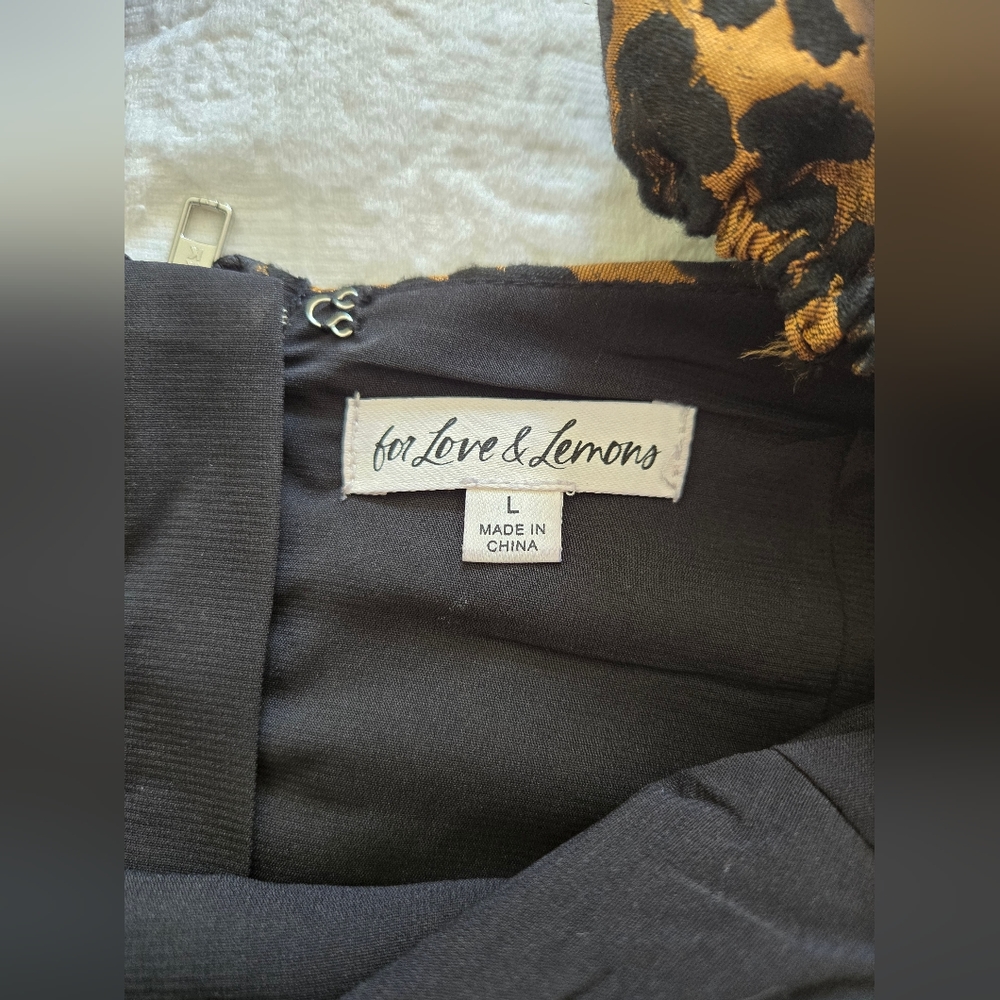 For Love and Lemons Jett Leopard Fitted Mini Dress - Picture 2 of 4